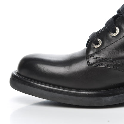 Chanel Lambskin Combat Boots 39 Black 9 of 18
