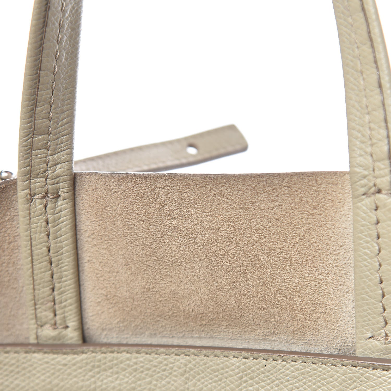Celine Grained Calfskin Small Vertical Bi-Cabas Fluo Orange Taupe 14 of 23
