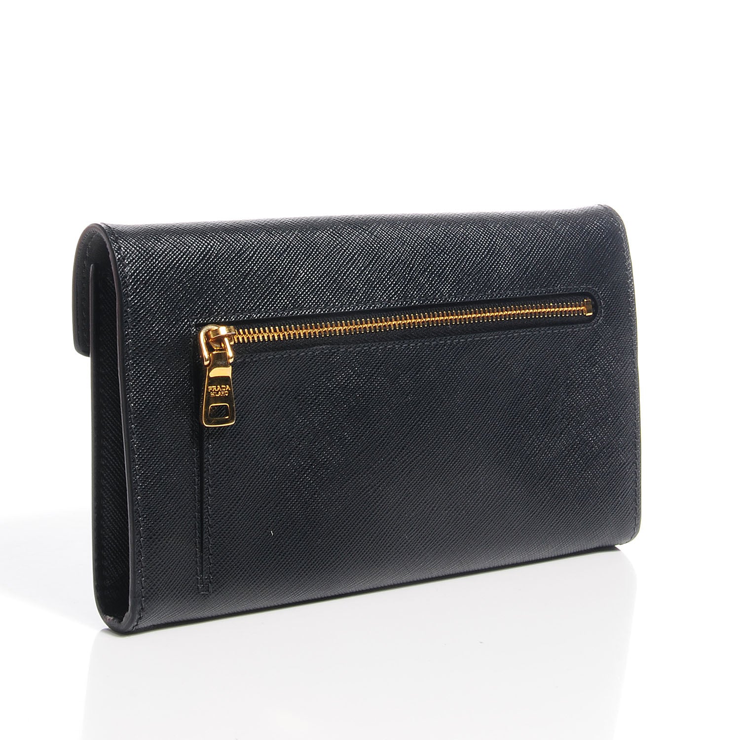 Prada Saffiano Sound Clutch Nero Black 3 of 9