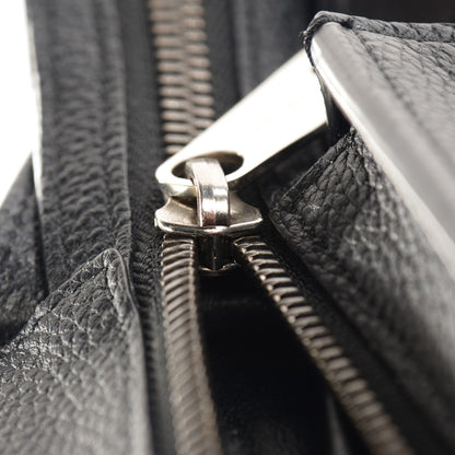 Celine Drummed Calfskin Suede Small Trapeze Black 6 of 7