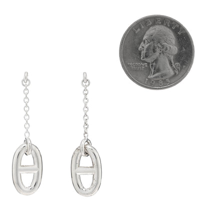 Hermes Sterling Silver Farandole Drop Earrings 2 of 5