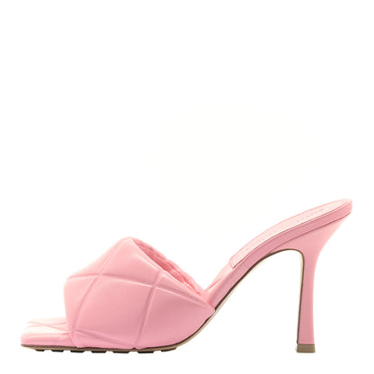 Bottega Veneta Nappa Quilted Rubber Lido Mule Sandals 38 Blossom 1 of 13
