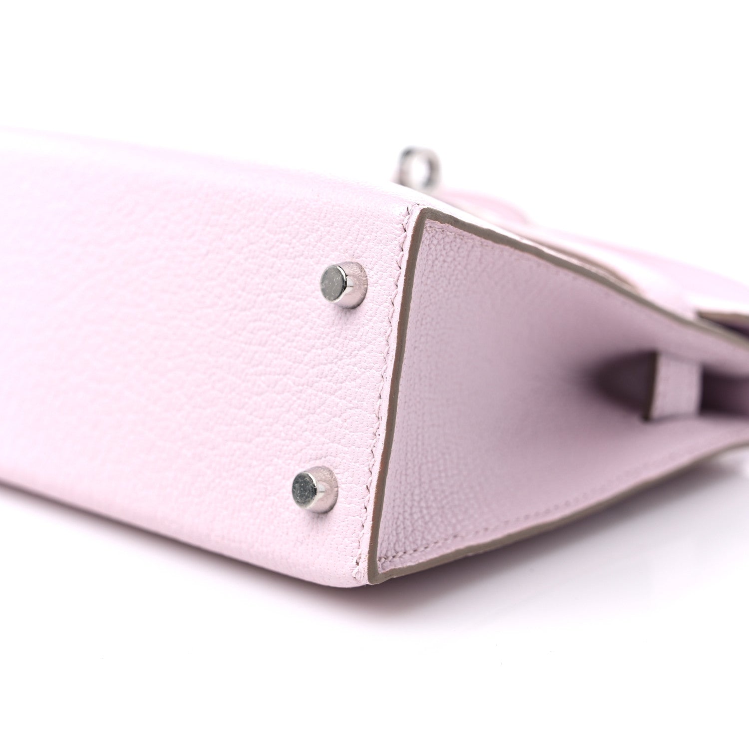Hermes Chevre Mysore Mini Kelly Sellier 20 Mauve Pale Gold White 8 of 9