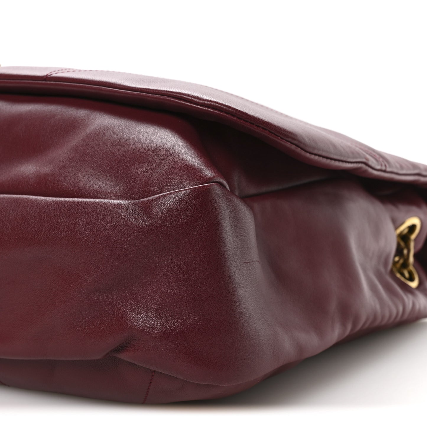Lambskin Matelasse Monogram Large Jamie 4.3 New Dark Bordeaux