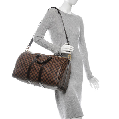 Louis Vuitton Damier Ebene Keepall Bandouliere 45 2 of 7