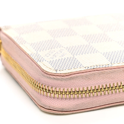 Louis Vuitton Damier Azur Zippy Wallet Rose Ballerine 10 of 11