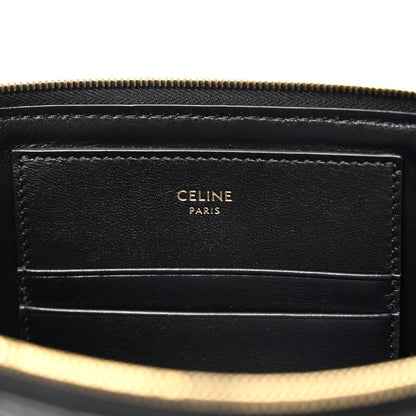 Celine Calfskin Quilted C Charm Pouch Black 6 of 6