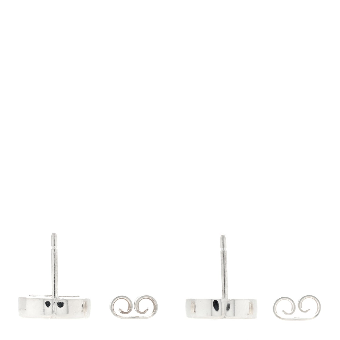 Sterling Silver Interlocking GG Stud Earrings