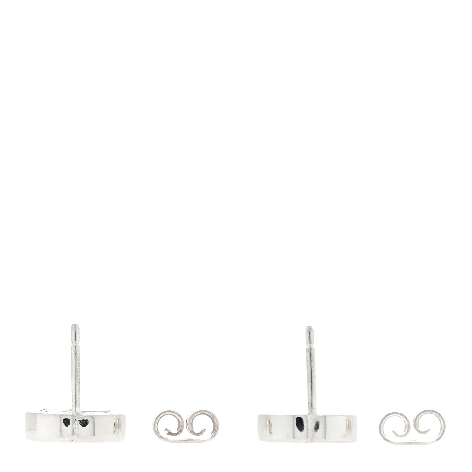 Gucci Sterling Silver Interlocking GG Stud Earrings 3 of 4
