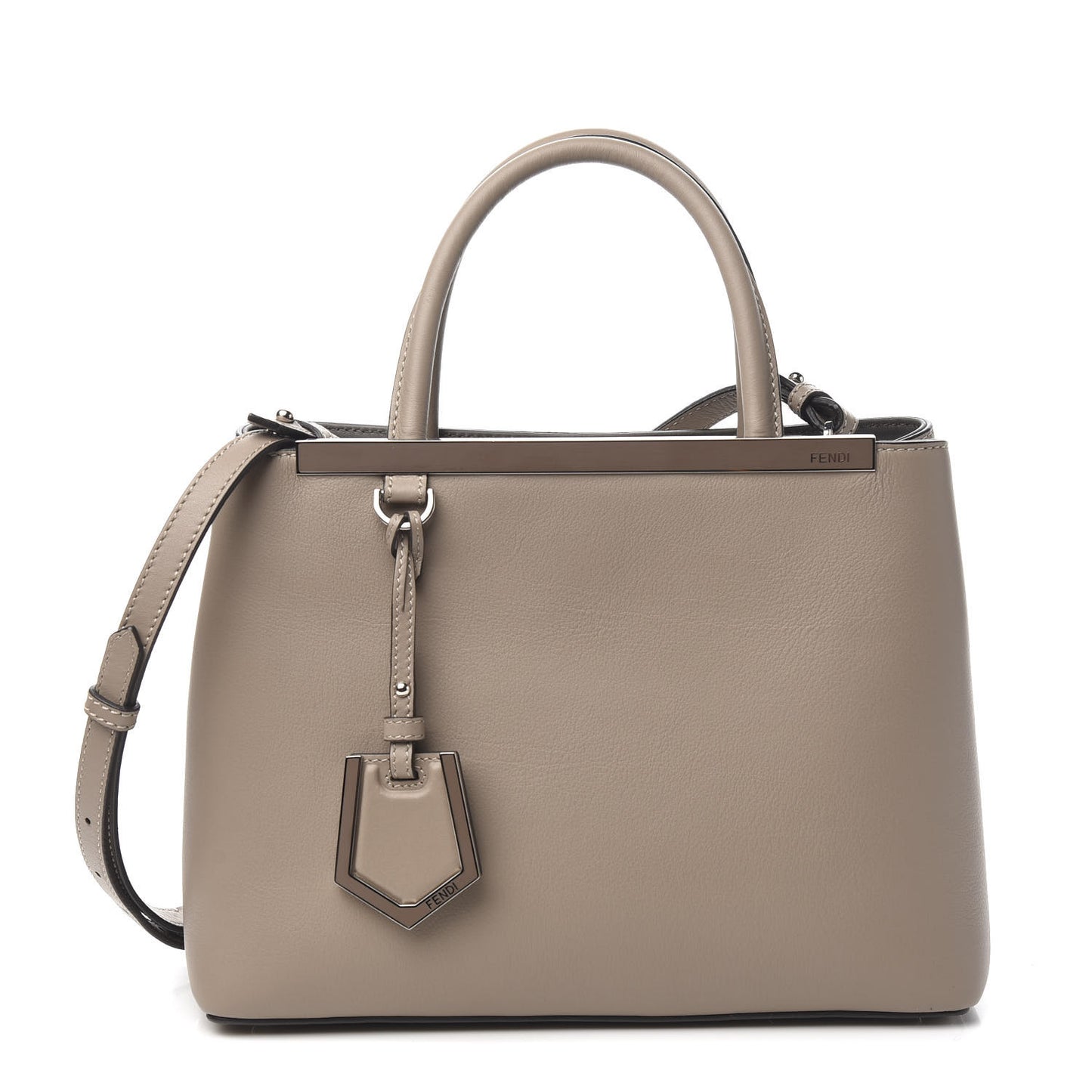 Vitello Dolce Century Petite 2Jours Tote Tortora Carbone