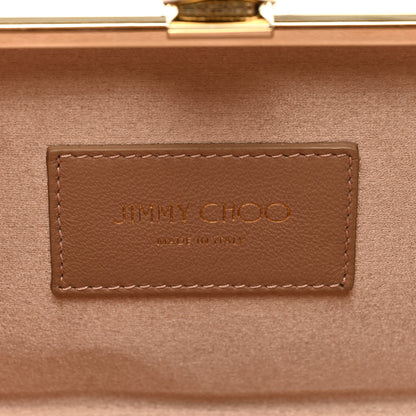 Jimmy Choo Suede Tulle Glitter Celeste Clutch Ballet Pink 6 of 8