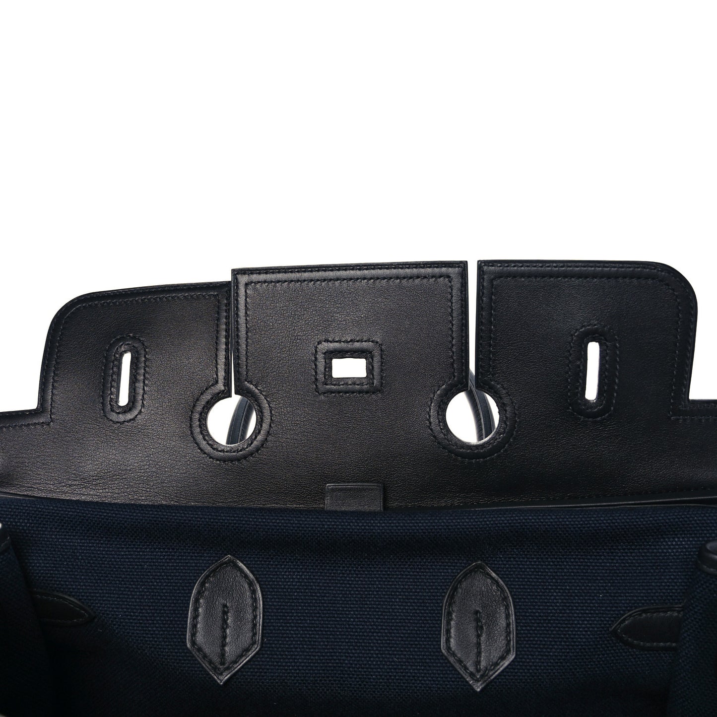 Goeland Toile Swift Cargo Birkin 35 Bleu Marine