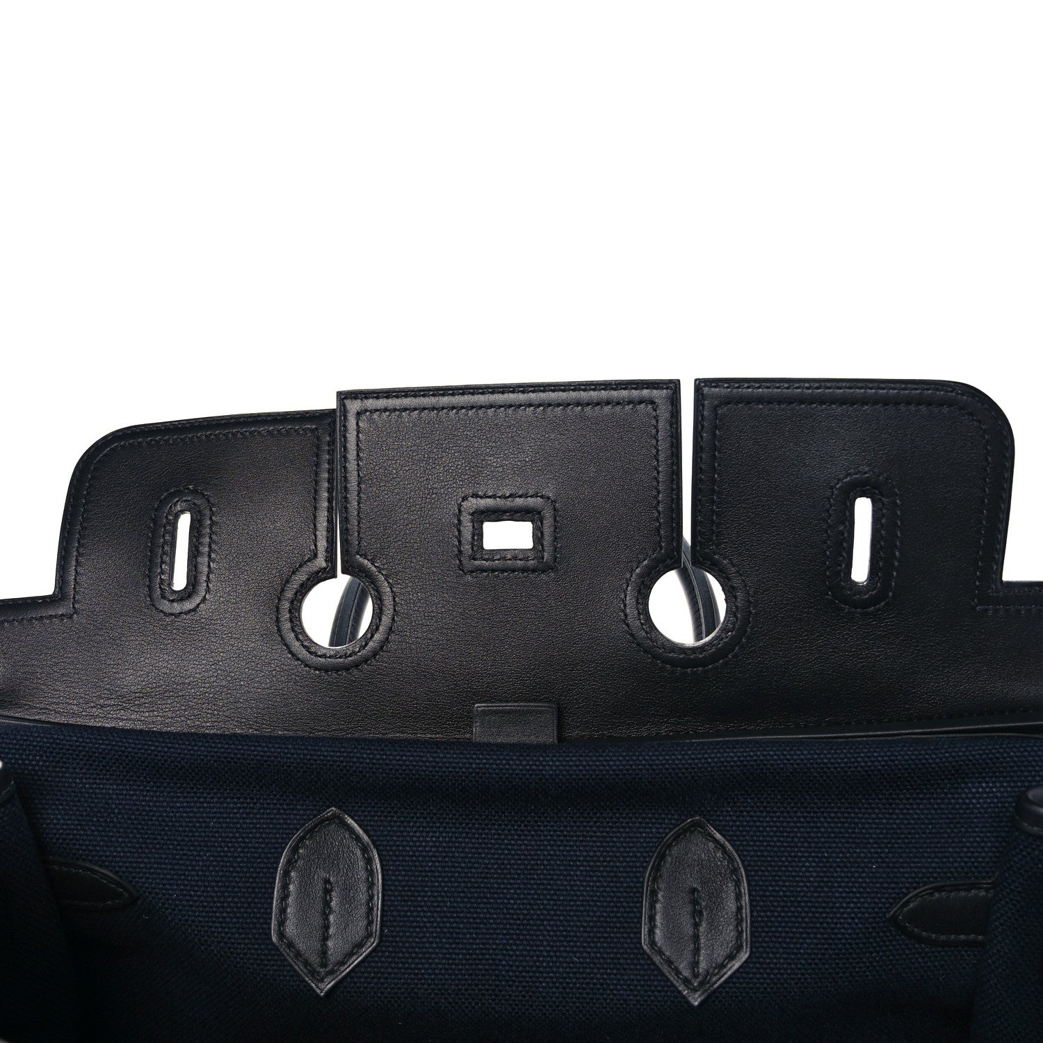 Hermes Goeland Toile Swift Cargo Birkin 35 Bleu Marine 19 of 34