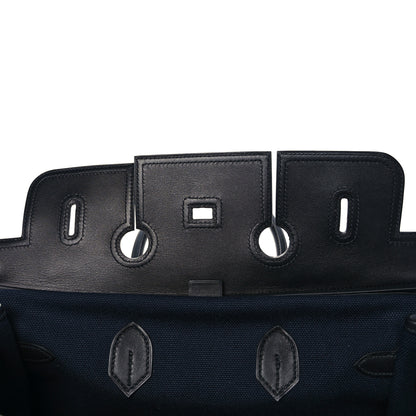 Hermes Goeland Toile Swift Cargo Birkin 35 Bleu Marine 19 of 34