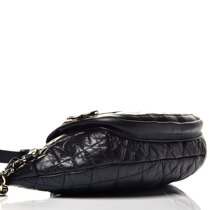 Chanel Aged Calfskin Quilted Waist Bag With Coin Purse Black 8 of 9