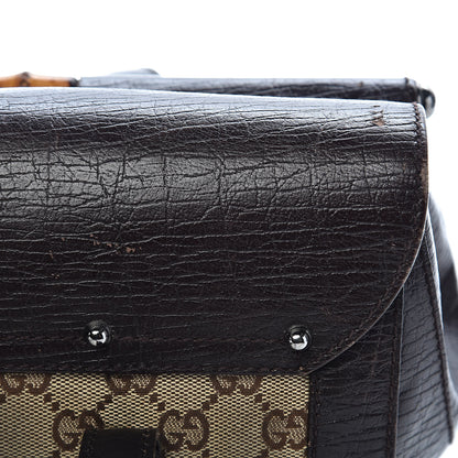 Gucci Monogram Bamboo Bullet Bag Dark Brown 15 of 22