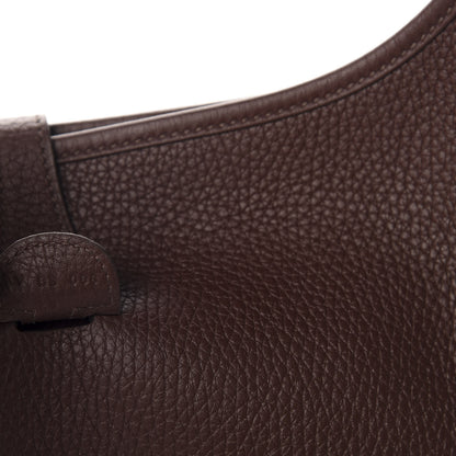 Hermes Taurillon Clemence Evelyne III PM Havane 9 of 11