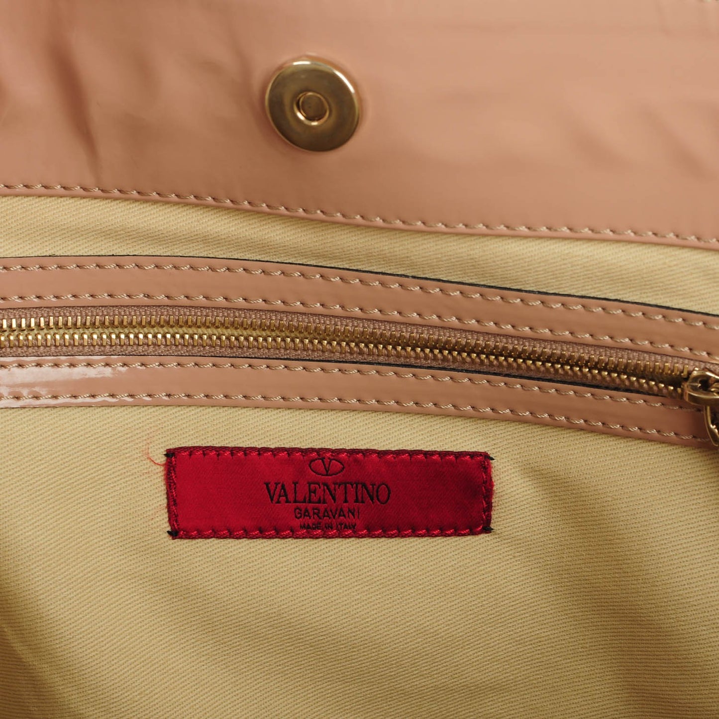 Patent Lacca Bow Tote Nude
