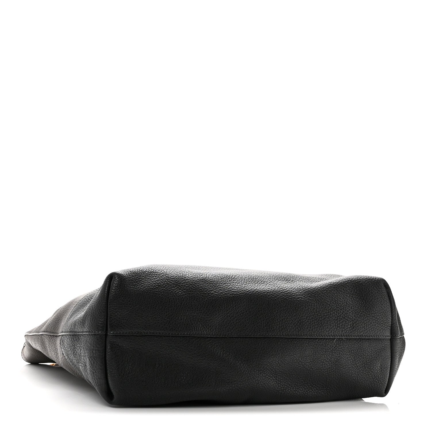 Prada Vitello Daino Bi-Color Shopping Tote Marmo Black 4 of 9