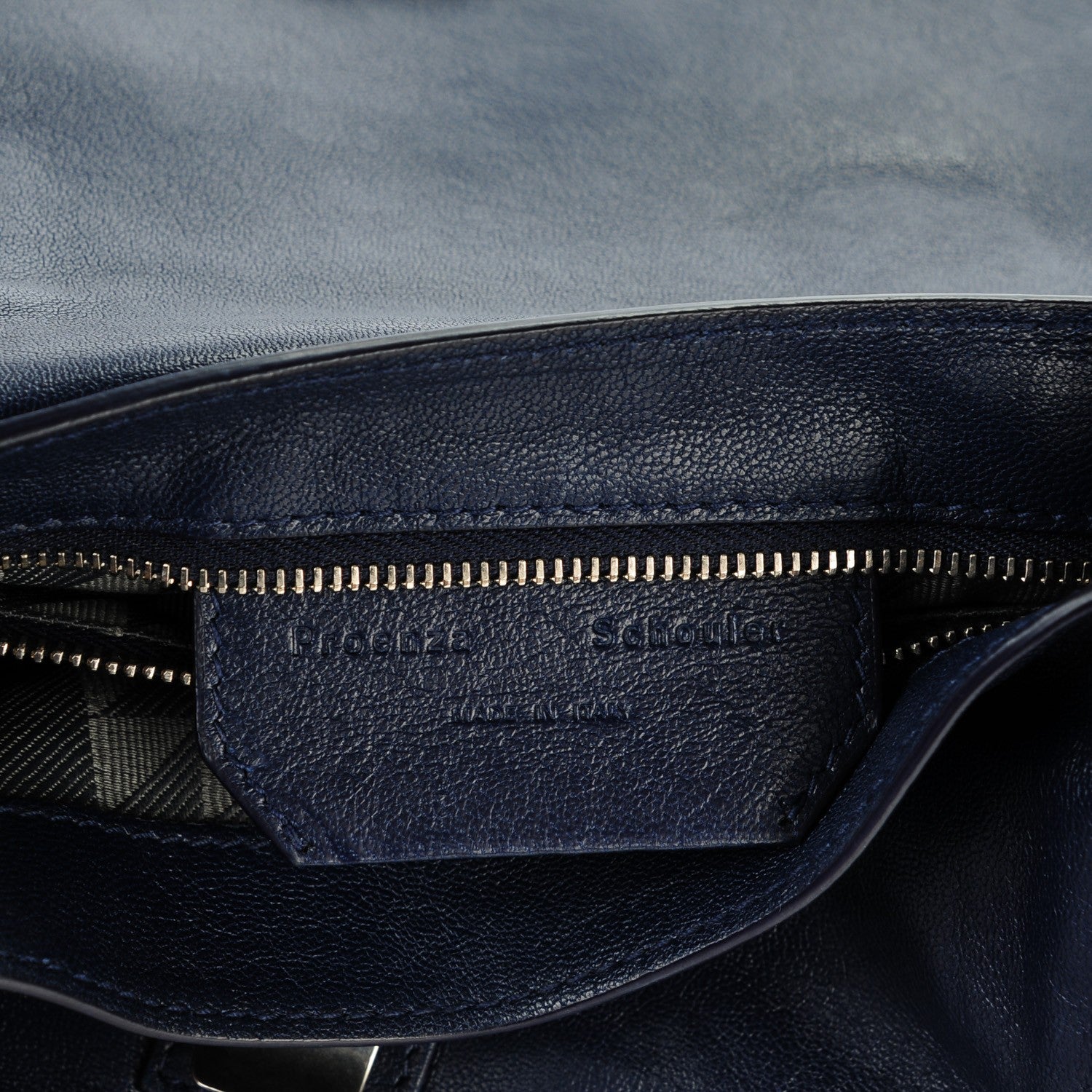Proenza Schouler Lambskin PS1 Mini Pouch Messenger Bag Indigo 7 of 8