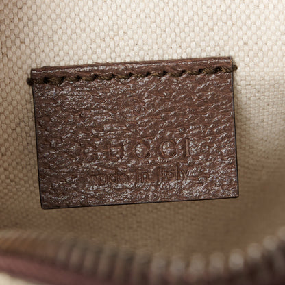 Gucci GG Supreme Monogram Mini Neo Vintage Double Zip Messenger Bag Beige New Acero Crop 6 of 10