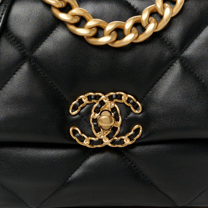 Chanel Lambskin Quilted Medium Chanel 19 Flap Black 8 of 10