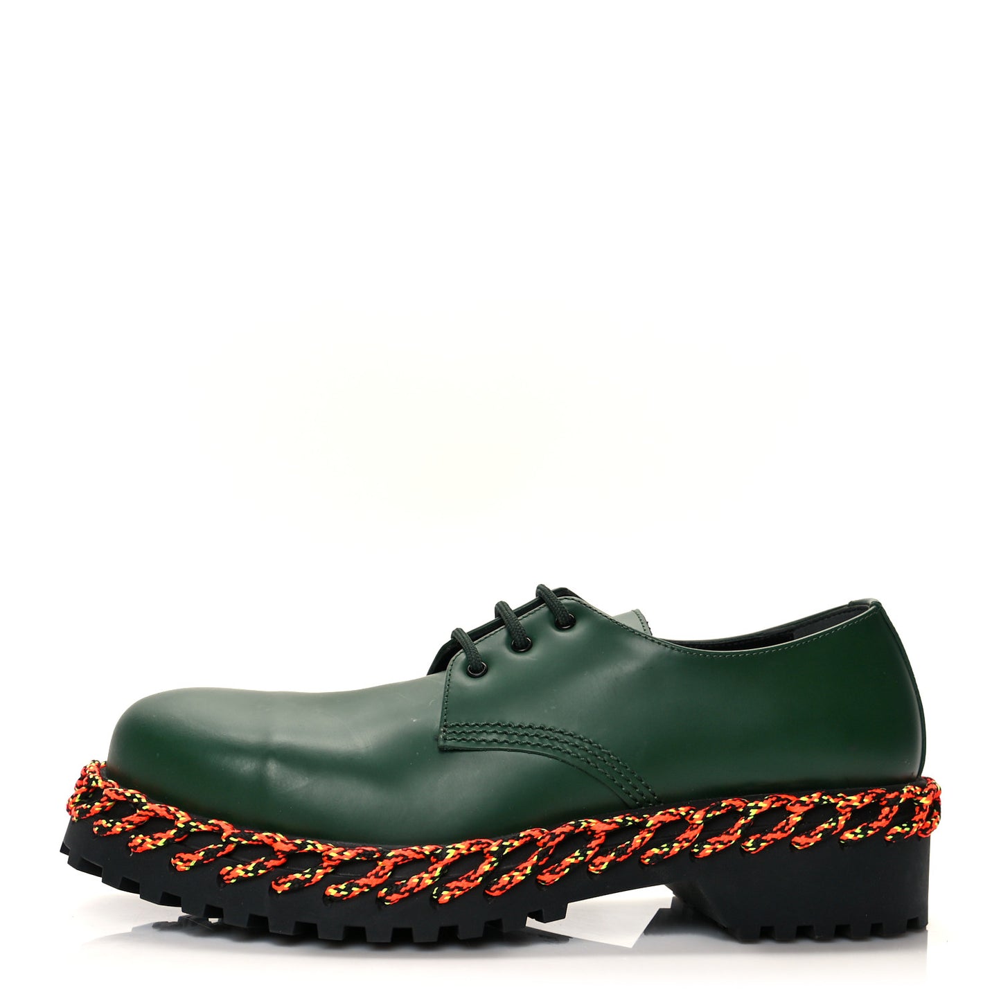 Calfskin Braided Derby Loafers 41 Green