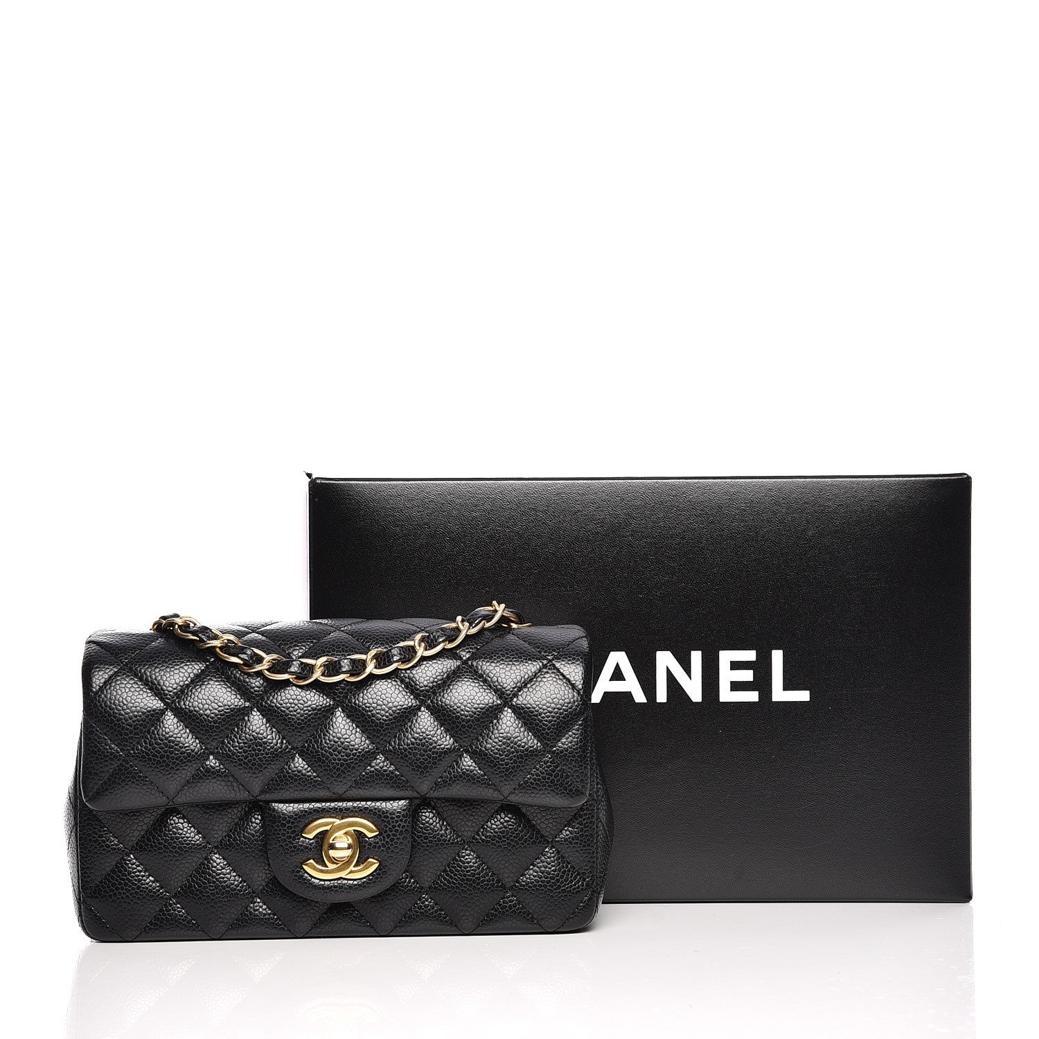 Chanel Caviar Quilted Mini Rectangular Flap Black 8 of 8