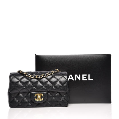 Chanel Caviar Quilted Mini Rectangular Flap Black 8 of 8