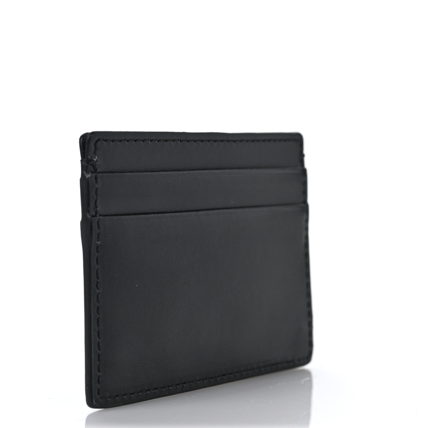 Versace Calfskin Logo Card Holder Black 3 of 7