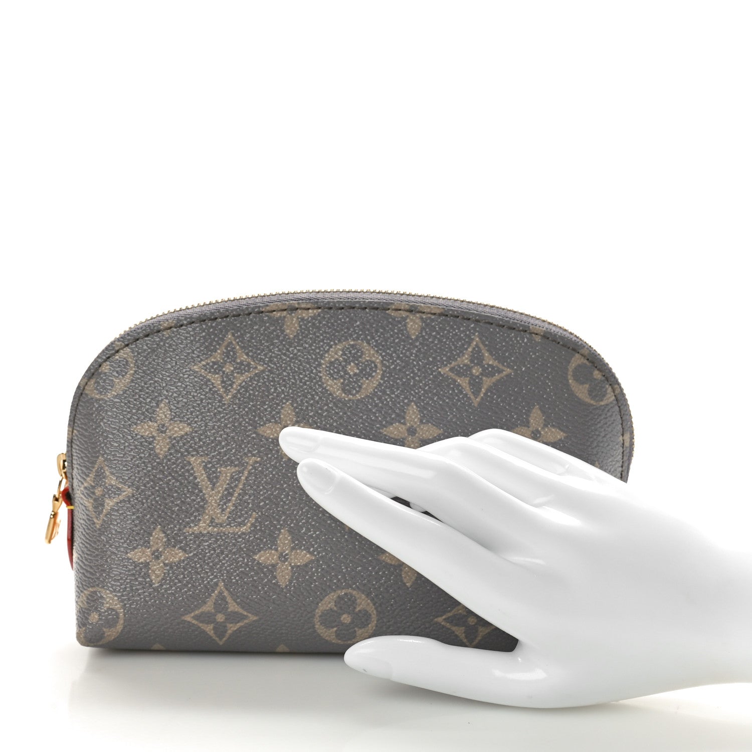 Louis Vuitton Monogram Trianon Cosmetic Pouch PM Grey 2 of 9