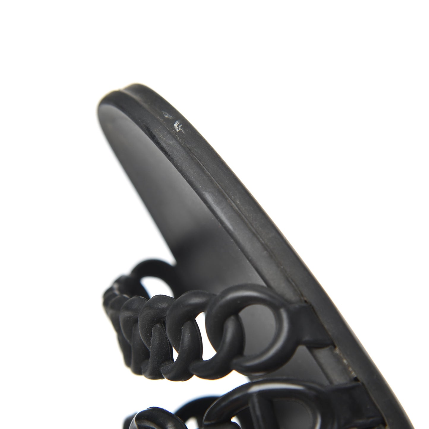 Rubber Chaine d'Ancre Nude Sandals 36 Black