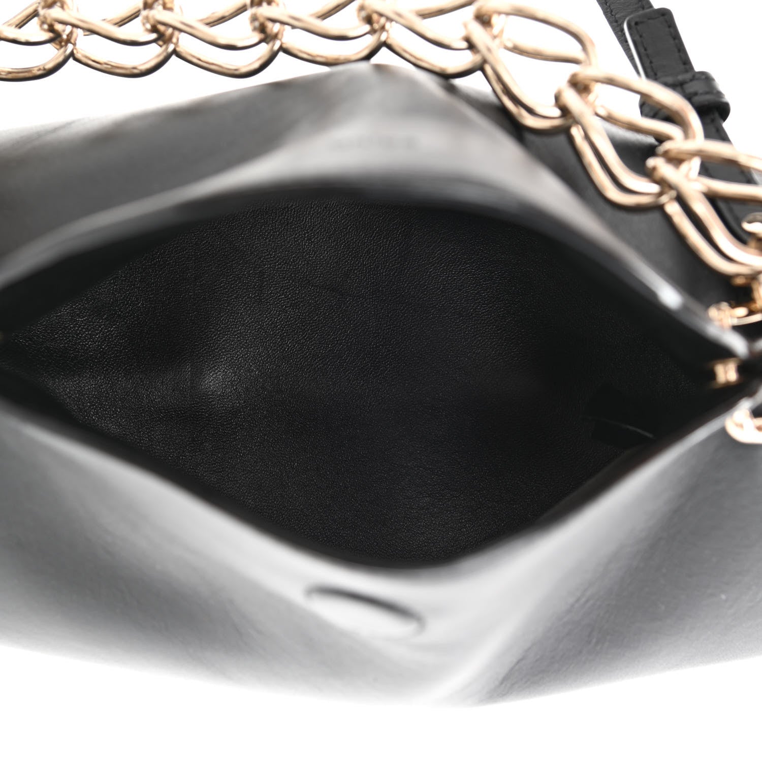 Chloe Shiny Calfskin Mini Juana Shoulder Bag Black 5 of 10