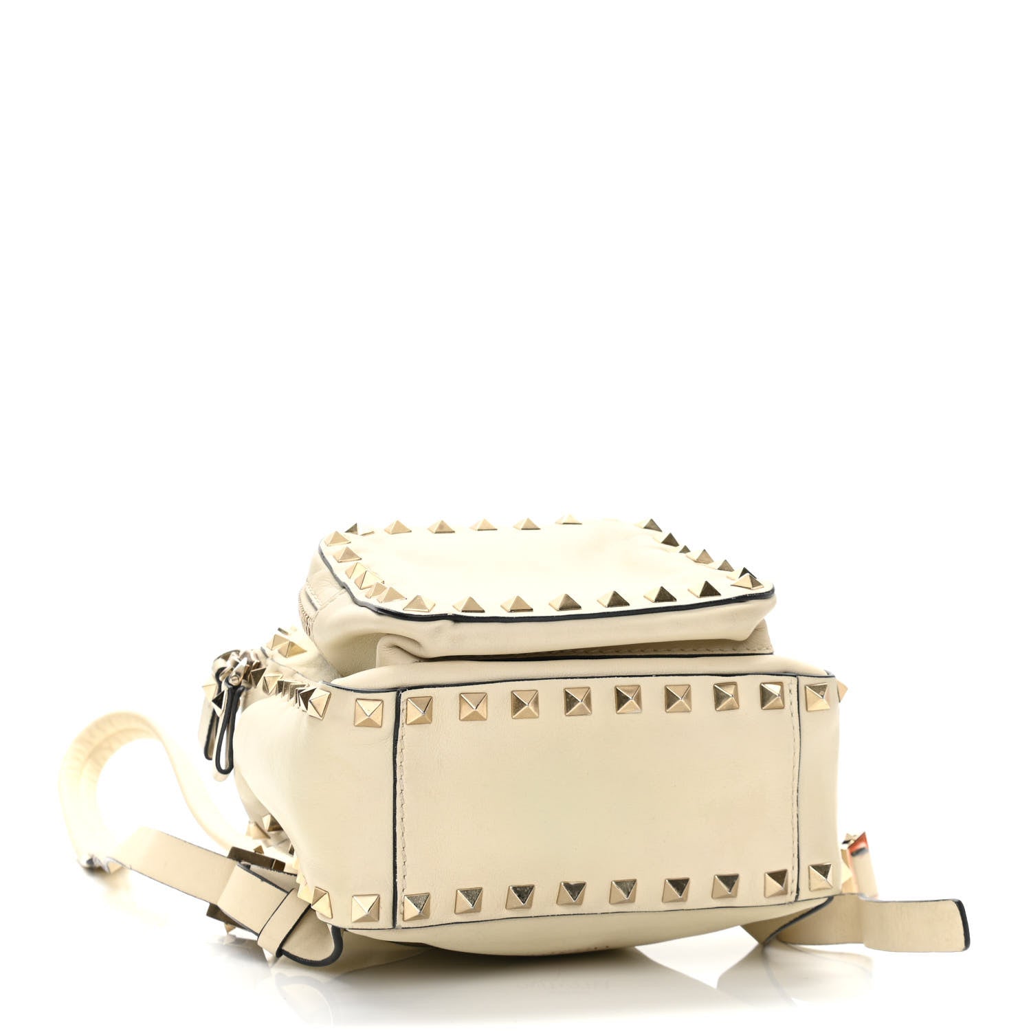 Valentino Garavani Pebbled Calfskin Mini Rockstud Backpack Ivory 4 of 12