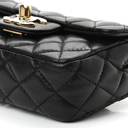 Chanel Lambskin Quilted Extra Mini Flap Black 6 of 10