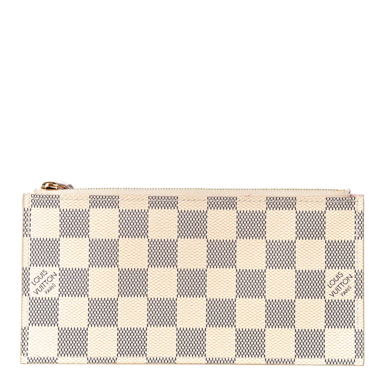 Louis Vuitton Damier Azur Pochette Felicie Chain Wallet Rose Ballerine 13 of 18