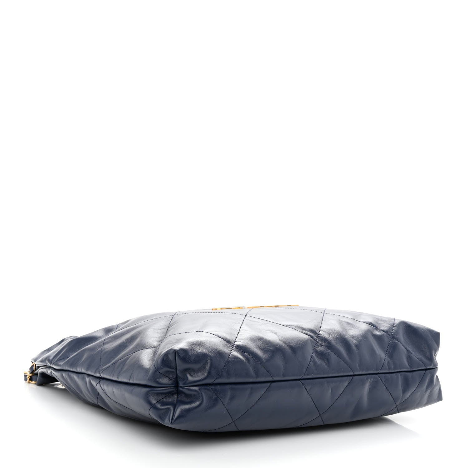 Chanel Shiny Calfskin Quilted Chanel 22 Navy Blue 5 of 12