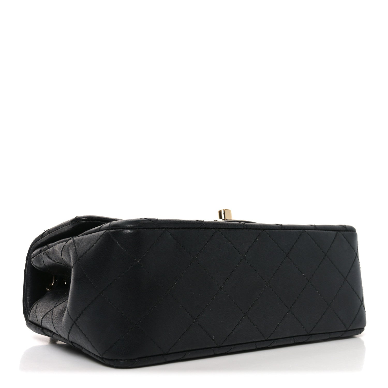 Chanel Lambskin Quilted Mini Rectangular Flap Black 4 of 11