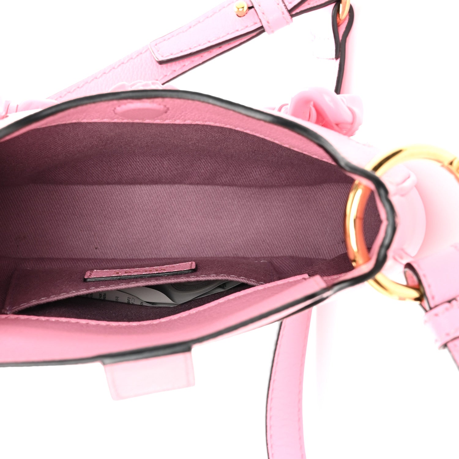 Versace Calfskin La Medusa Mini Chain Hobo Bag Baby Pink 5 of 11