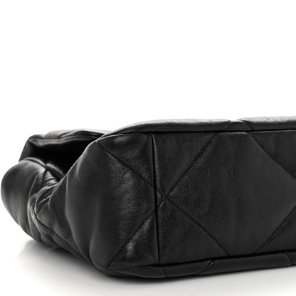 Chanel Lambskin Quilted Large Chanel 19 Flap Black 9 of 10