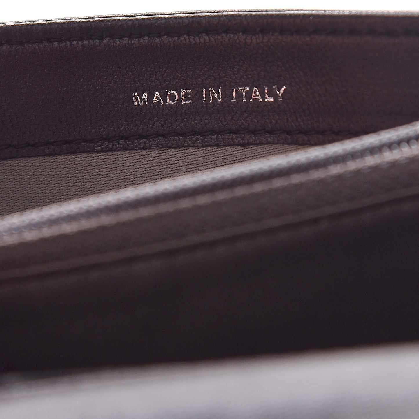 Lambskin Camellia Embossed Medium Wallet Black