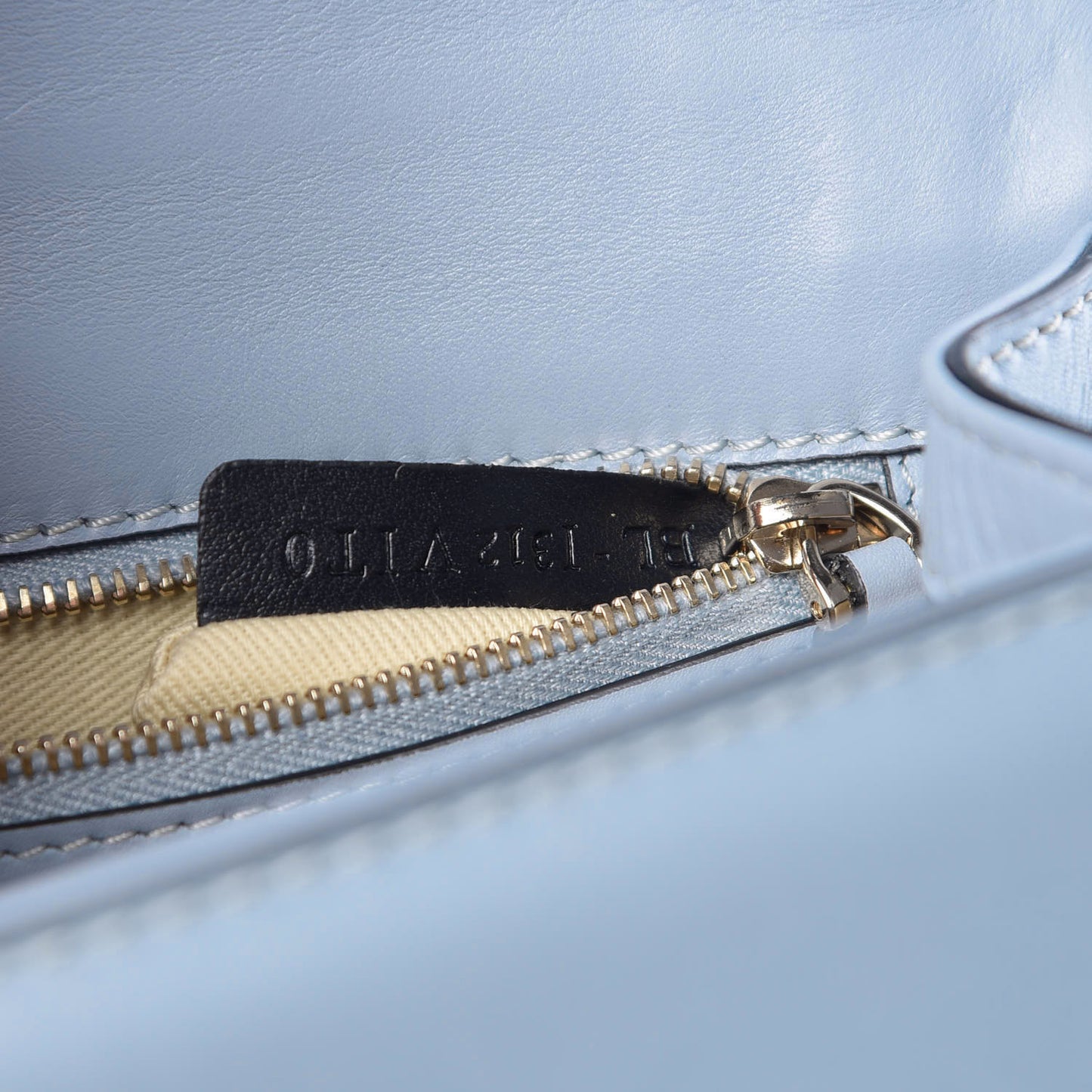 Vitello Small Glam Lock Rockstud Flap Water Sky