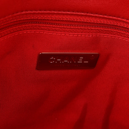 Chanel Lambskin Quilted Medium Chanel 19 Flap Red 6 of 10