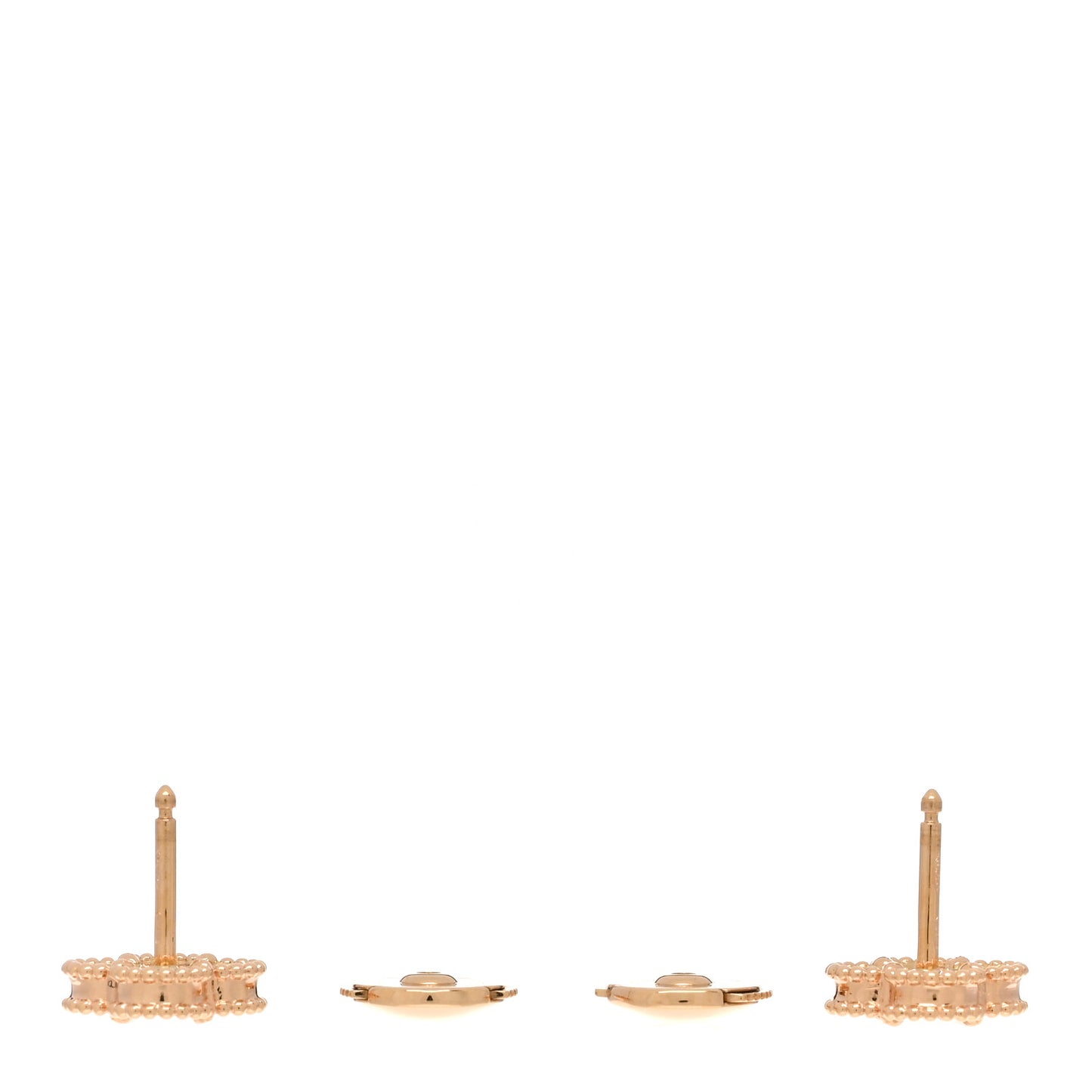 18K Rose Gold Carnelian Sweet Alhambra Earrings