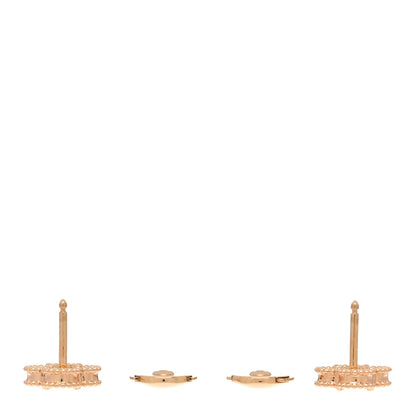 Van Cleef & Arpels 18K Rose Gold Carnelian Sweet Alhambra Earrings 3 of 5