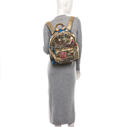 Chanel Graffiti Printed Canvas Street Spirit Backpack Multicolor 2 of 11