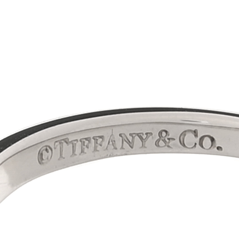 Tiffany Platinum Diamond 2.2mm Half Circle Forever Band Ring 50 5.5 5 of 5