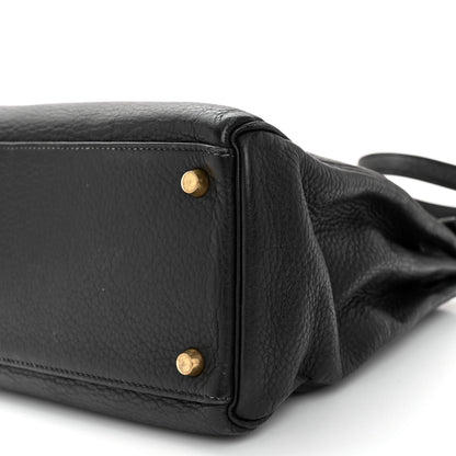 Hermes Fjord Kelly Retourne 32 Black 10 of 14