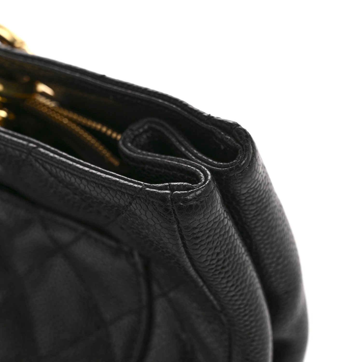 Chanel Caviar Quilted Grand Shopping Tote GST Black 12 of 14