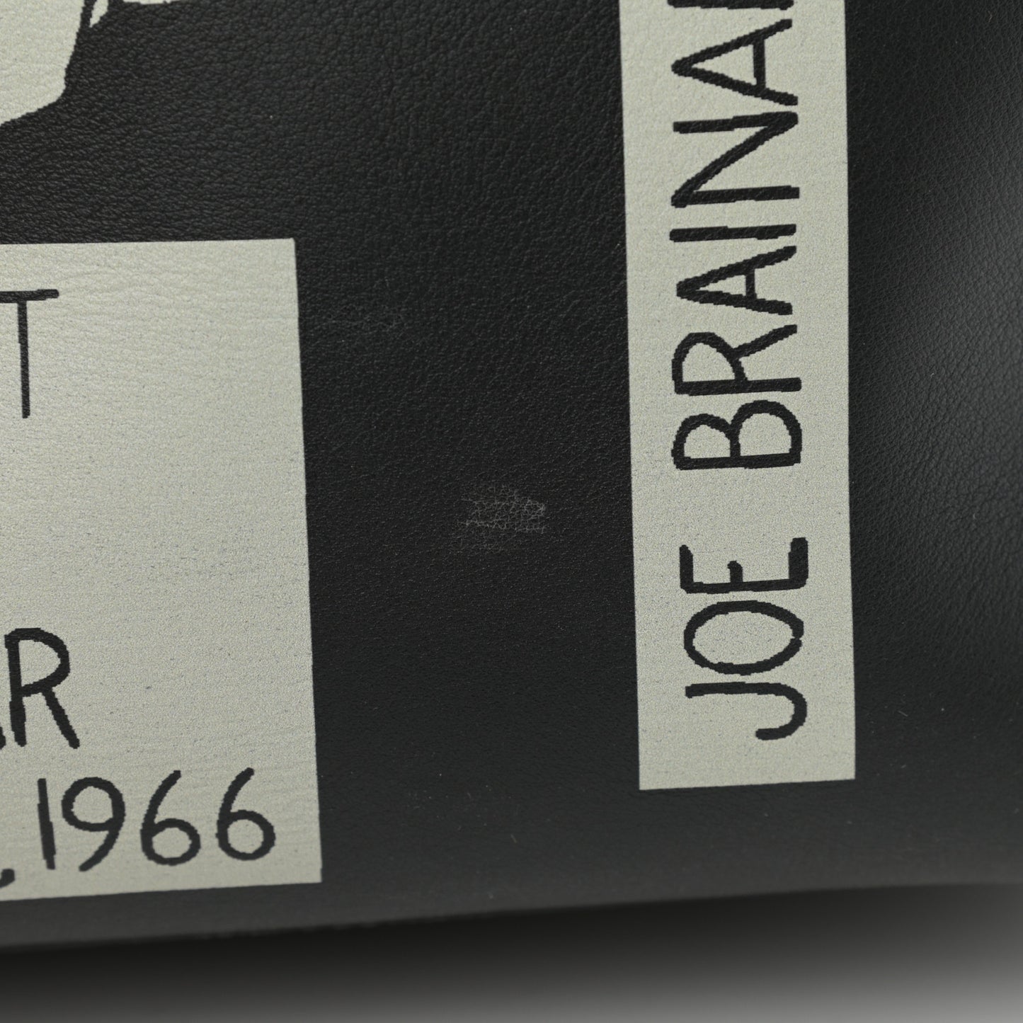 Calfskin Underwear Print Large Double Handle Tote Black